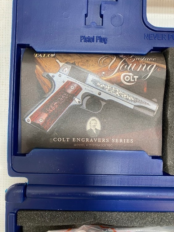 USED! COLT MODEL 1911 ENGRAVERS SERIES GUSTAVE YOUNG 1/525 TALO EDITION .45-img-15