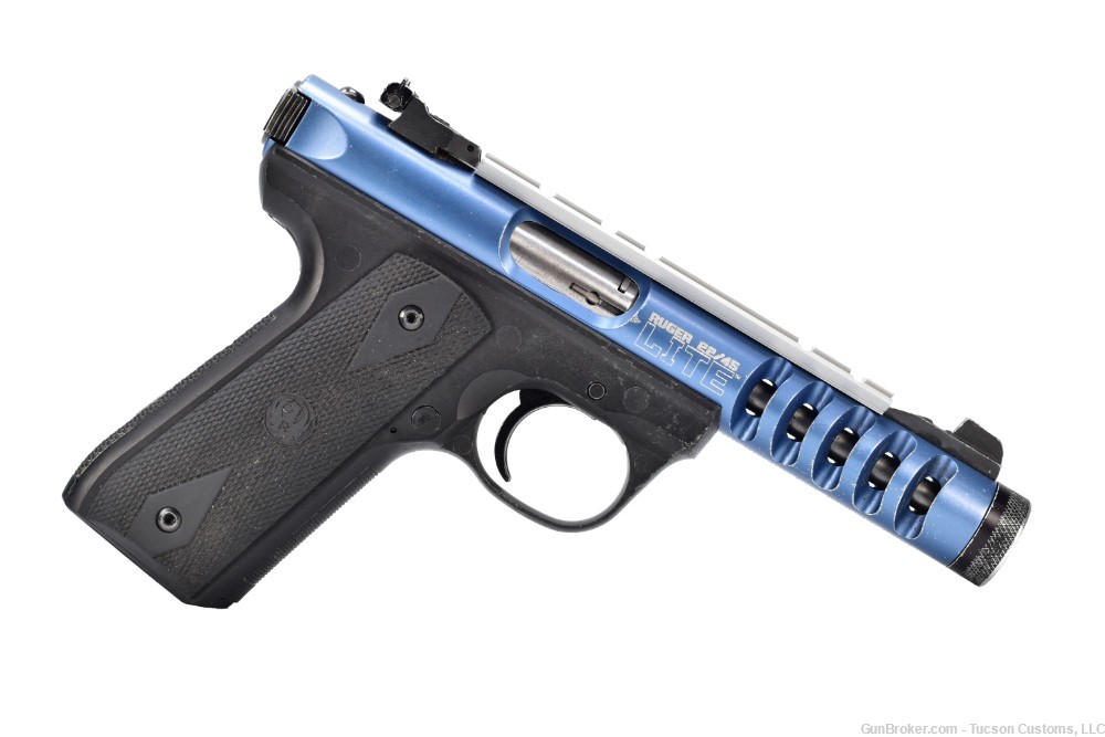 Ruger Mark IV 22/45 Lite 22LR 4.4" Threaded Barrel Blue Mark-IV-img-1