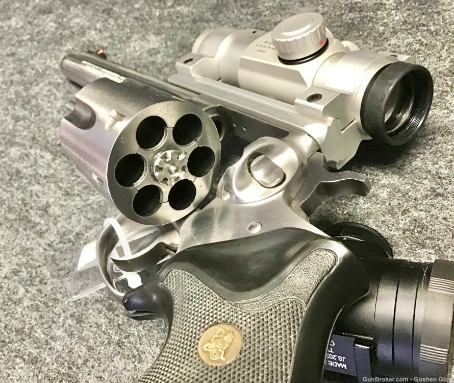 Stainless Steel Ruger Redhawk .44 Magnum With Optic-img-10