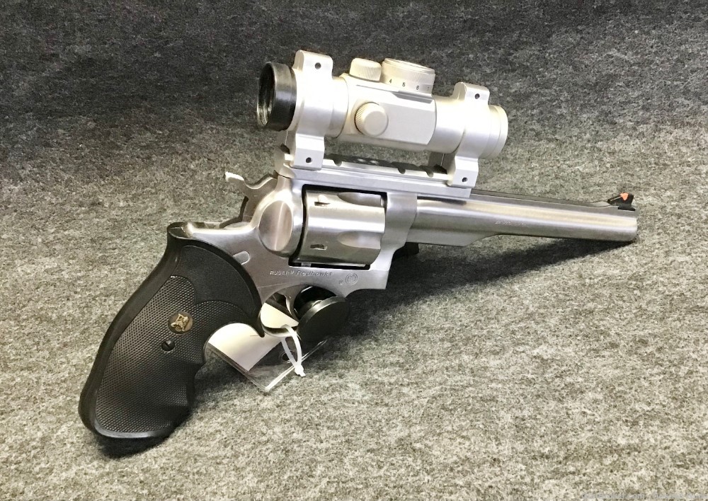 Stainless Steel Ruger Redhawk .44 Magnum With Optic-img-1