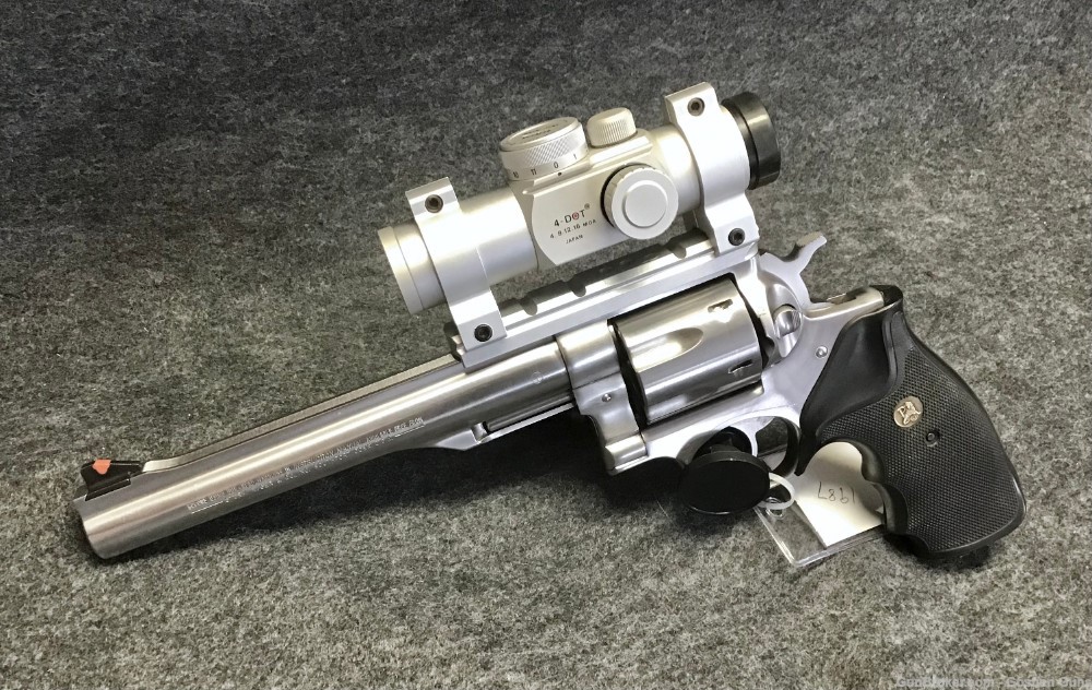 Stainless Steel Ruger Redhawk .44 Magnum With Optic-img-0