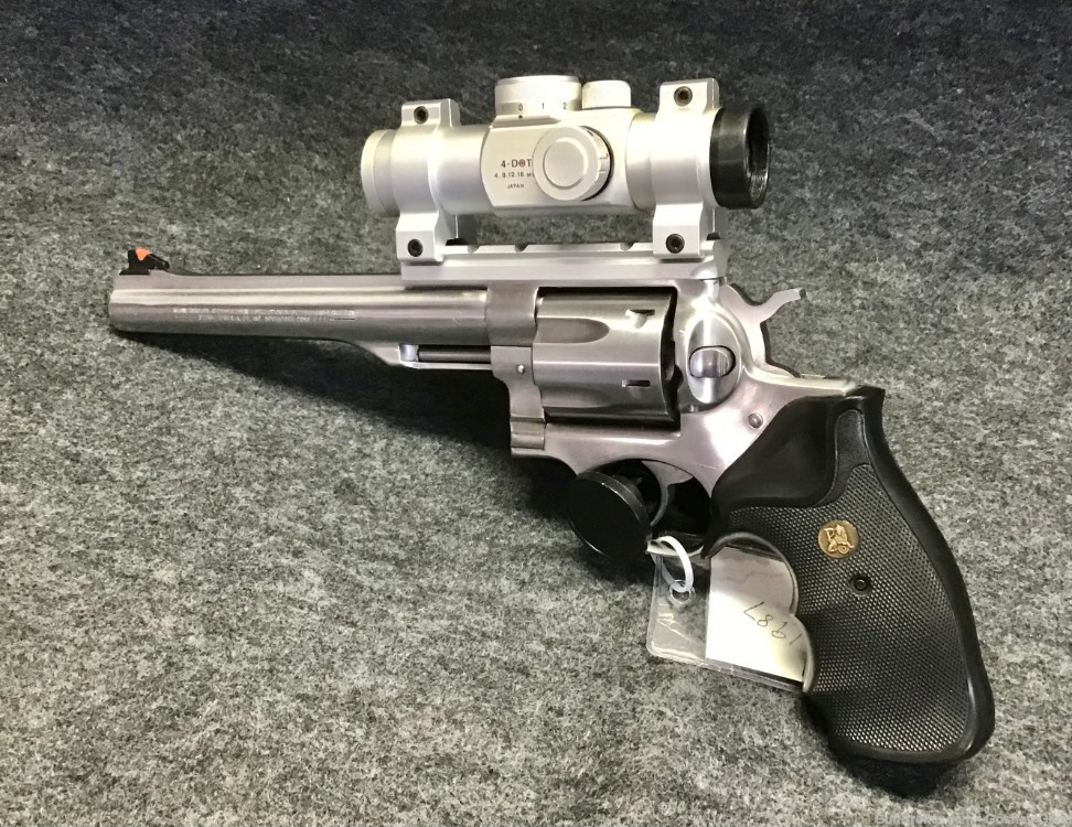 Stainless Steel Ruger Redhawk .44 Magnum With Optic-img-2