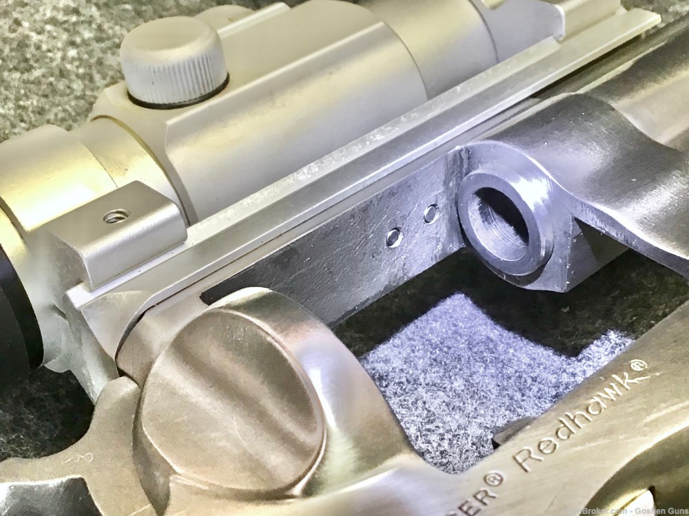 Stainless Steel Ruger Redhawk .44 Magnum With Optic-img-11