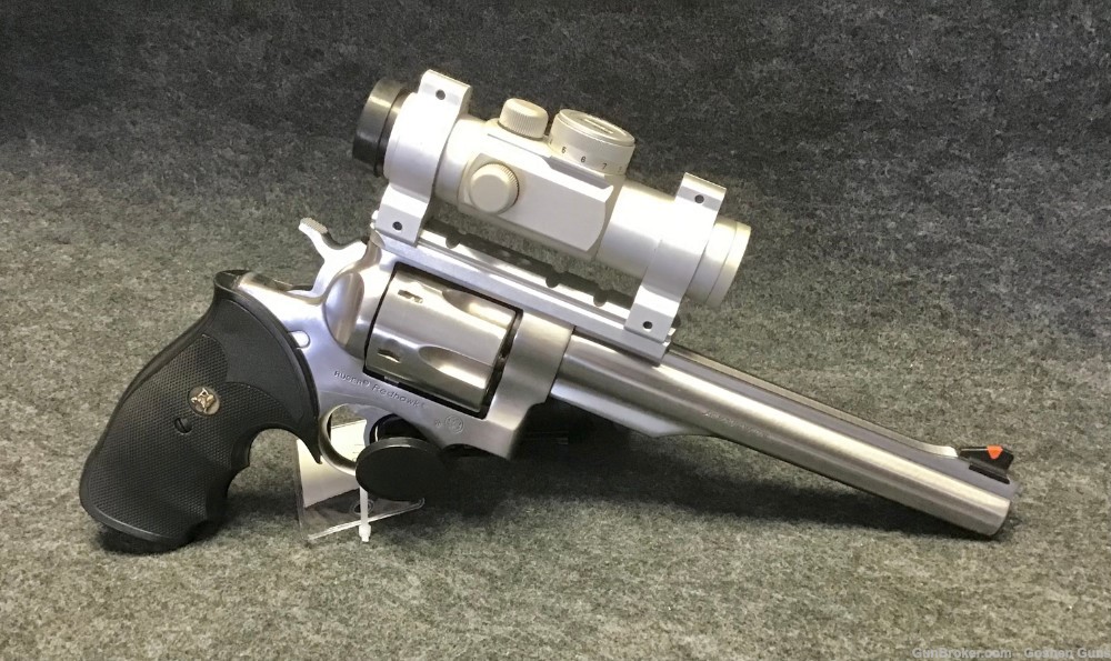 Stainless Steel Ruger Redhawk .44 Magnum With Optic-img-3