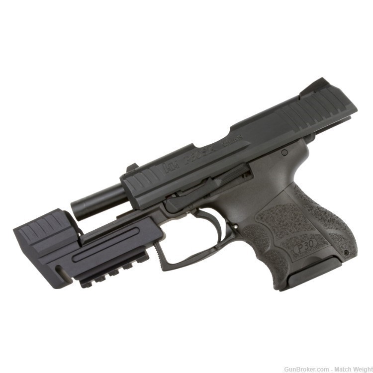 Match Weight - Compensator for H&K  P30SK w/ Rail - Aluminum -img-5