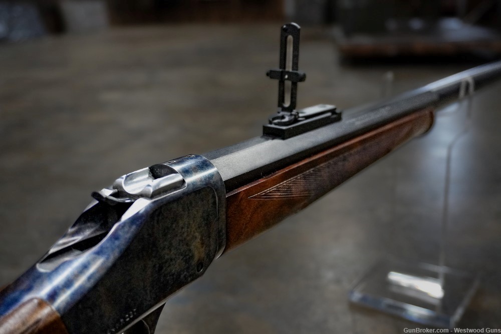 Browning Model 1885 in 45-70 with Blued Steel and Walnut Stock-img-3
