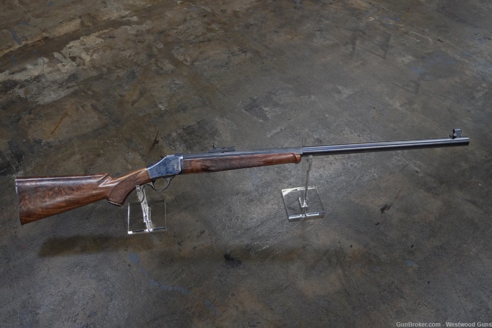 Browning Model 1885 in 45-70 with Blued Steel and Walnut Stock-img-4