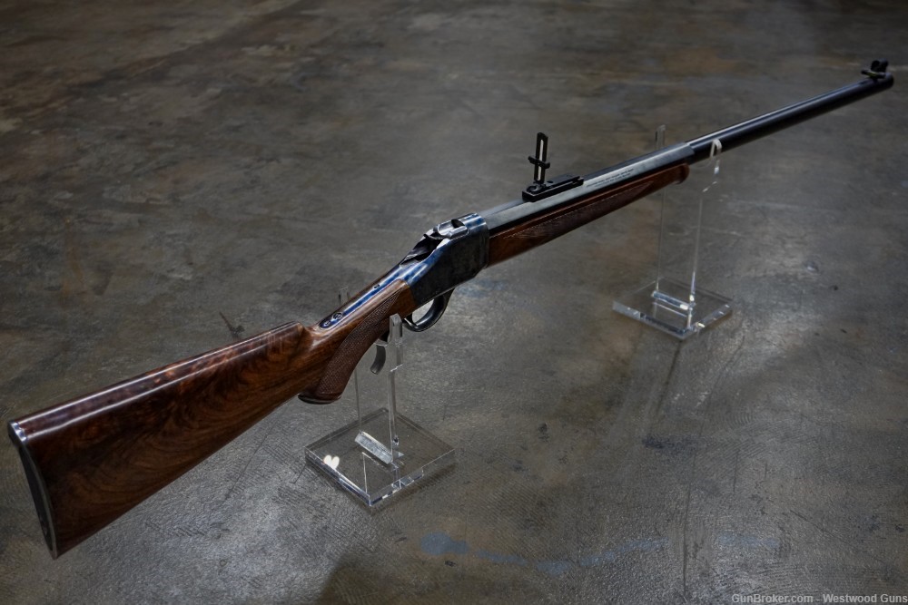 Browning Model 1885 in 45-70 with Blued Steel and Walnut Stock-img-2
