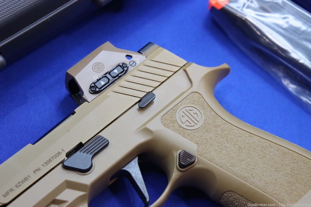 Sig Sauer Model M17X Pistol w/ ROMEO M17 Optic 9MM 21RD Mags FDE M17 X ...