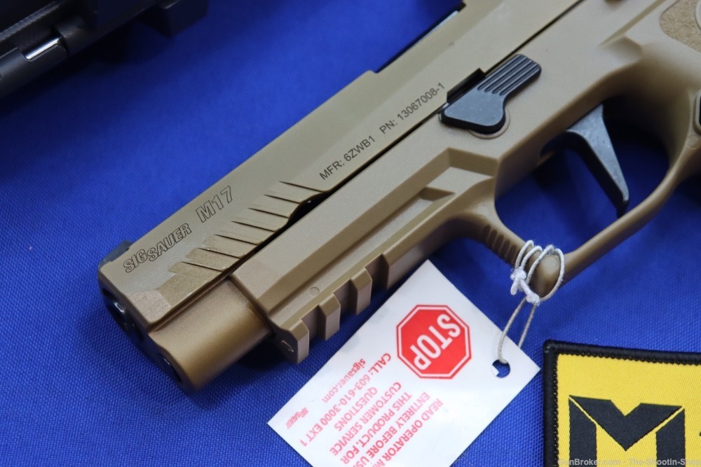 Sig Sauer Model M17X Pistol w/ ROMEO M17 Optic 9MM 21RD Mags FDE M17 X NEW-img-2