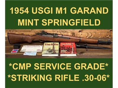 M1 GARAND 1954 SPRINGFIELD CMP SERVICE GRADE STRIKING GARAND RIFLE 