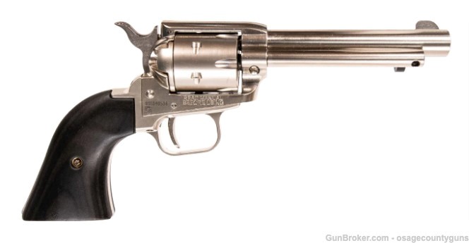 Heritage Rough Rider - 4.75" - .22 LR - Nickel / Black Laminate-img-1