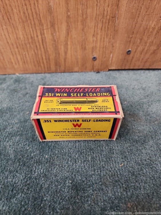 Winchester .351 Winchester, Full Box, 180gr-img-0