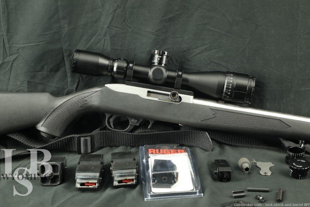 Sturm Ruger 10/22 Stainless Synthetic 18.5” 22LR Rimfire Rifle w/ BSA Scope-img-0