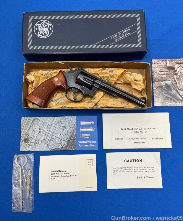Like New Smith & Wesson 17-4, 22lr, 6" Barrel, w/ Factory Box, Penny Start!-img-0