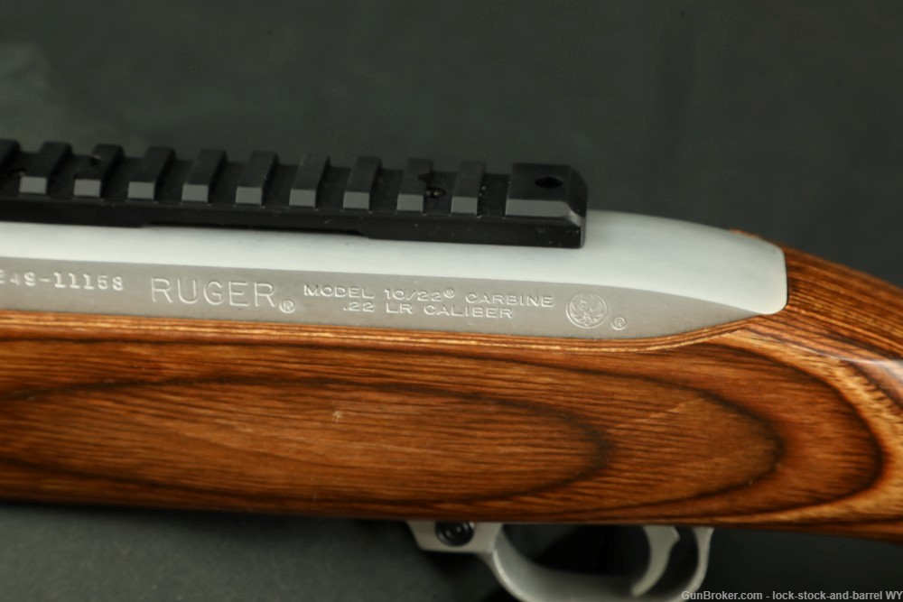 Ruger 10/22 Stainless Target 22LR Rimfire Rifle 16” Bull Barrel MFD 1999-img-25