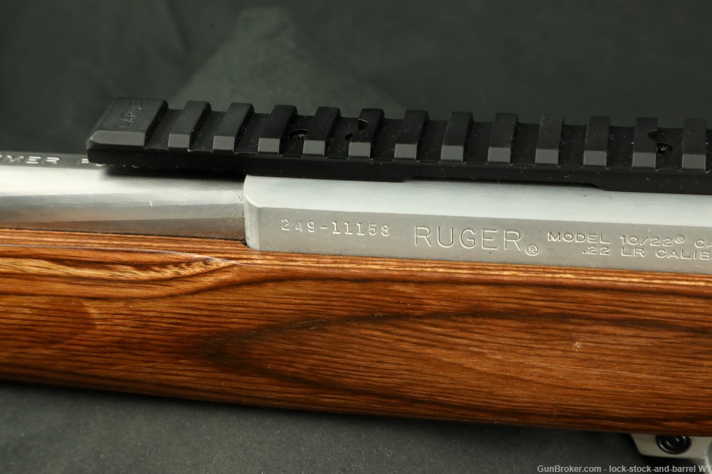 Ruger 10/22 Stainless Target 22LR Rimfire Rifle 16” Bull Barrel MFD 1999-img-23
