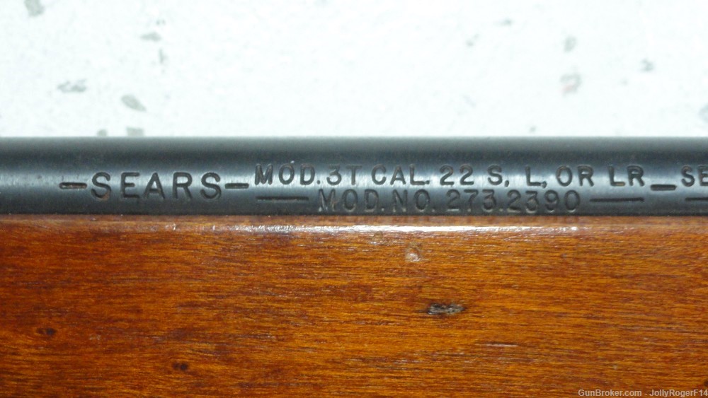 Sears Model 3T 22 Semi Auto Rifle 22LR Clone of Winchester 190-img-3