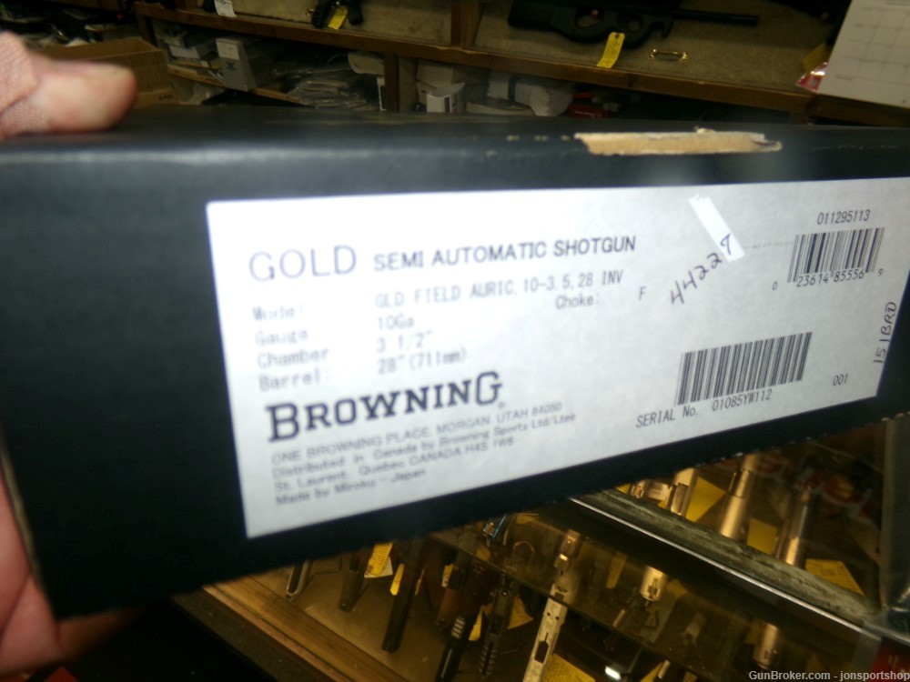Browning Gold Field Light 10ga 28" NEW -img-0