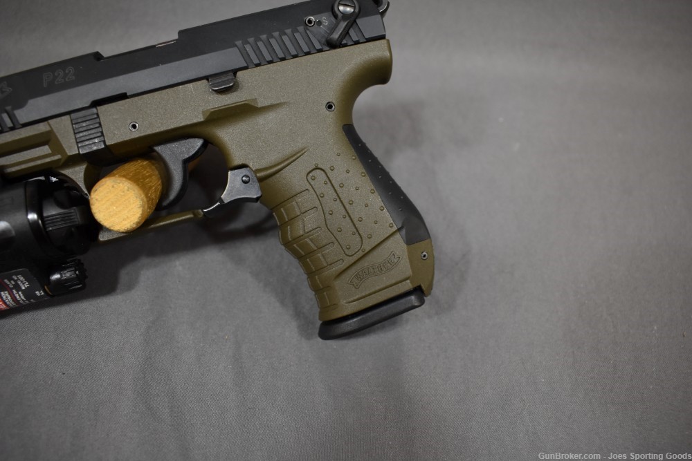 Walther P22 - .22LR Semi-Automatic Pistol w/ Extended Barrel & Laser/Light-img-7