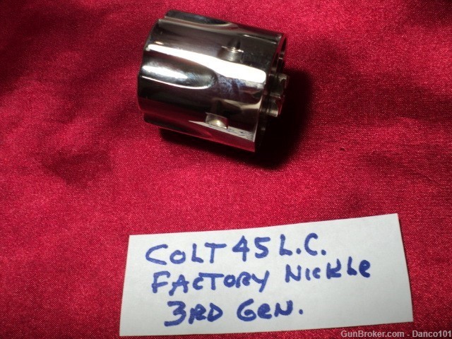  COLT SINGLE ACTION 45 LONG COLT 3RD GENERATION NICKLE CYLINDER ASSY-img-4