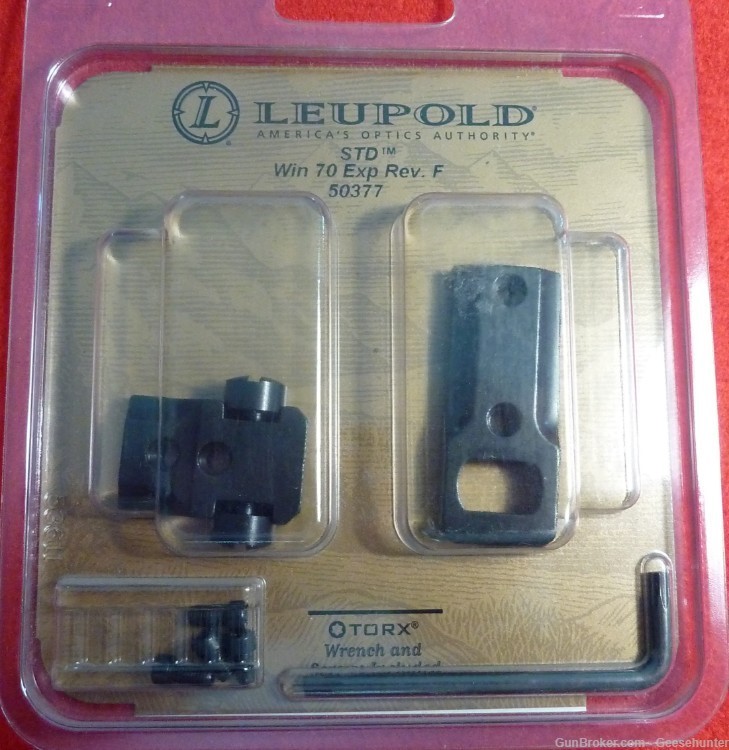 Leupold STD 2-Piece Rifle Scope Mount Base, Winchester 70 Exp  Rev F, 50377-img-0