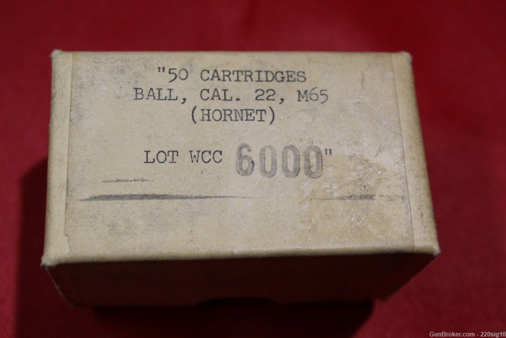 22 Hornet Military Survival Ammo 50 Rounds WCC M65-img-0