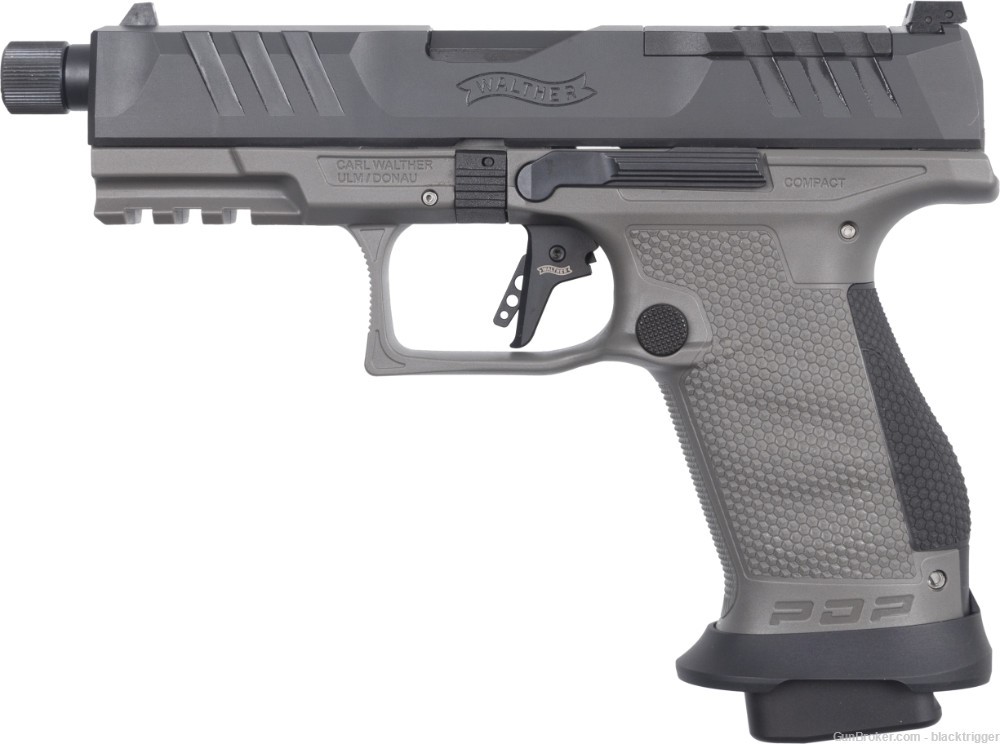 Walther 2876574 PDP Compact Pro SD 9mm 4.6" 18+1 Black Tungsten Gray OR TB-img-2