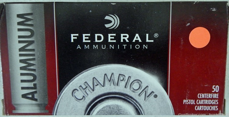 Federal Champion 45 Auto, 45 ACP, 230 gr. FMJ, Aluminum & Brass. 200 rds.-img-2
