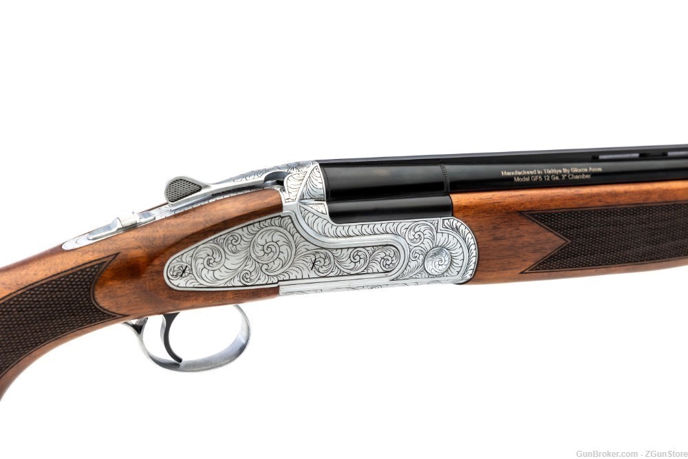 GFORCE ARMS GF5 BUSINESS CLASS 12GA  28" SILVER & GOLD, WALNUT-img-1