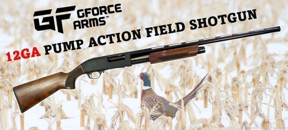 GFORCE ARMS GF3P 12GA 28" 4+1 WALNUT PUMP FIELD MODEL-img-0