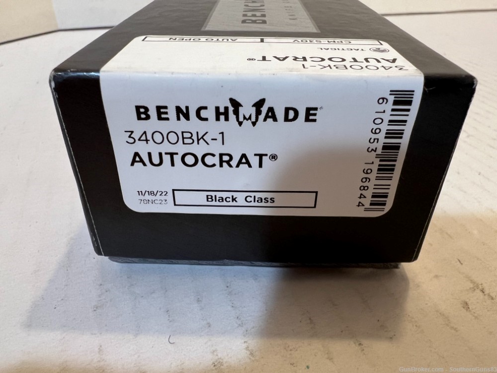 Benchmade 3400BK-1 Autocrat AUTO OTF Knife OD Green G10 Handles #3-img-4