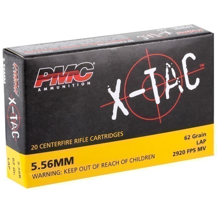 5.56 M855 62GR FMJ BT Green Tip PMC X Tac Ammo 100rds NO CC FEES ..-img-0