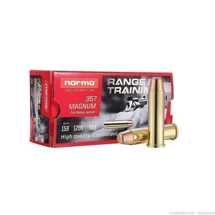 500 Norma 620640050 Range & Training 357 Magnum FMJ-img-0