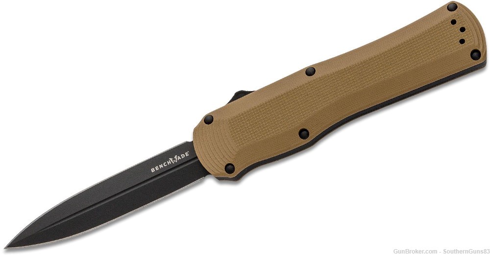Benchmade Autocrat AUTO OTF Knife 3400BK-2 Coyote Brown G10 Handles #4-img-0