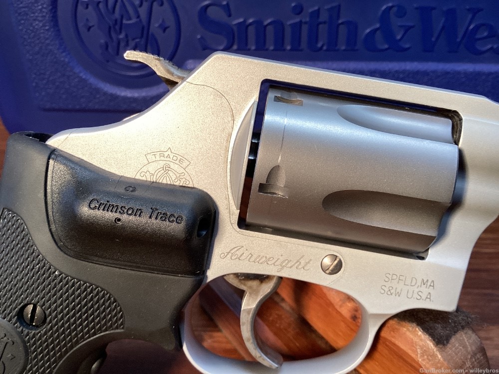 Smith and Wesson 637-2 .38 Spl 2” w/ Case and Laser Grip-img-6