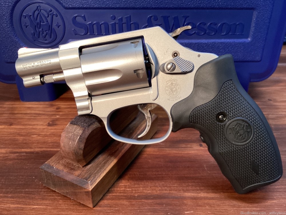 Smith and Wesson 637-2 .38 Spl 2” w/ Case and Laser Grip-img-1
