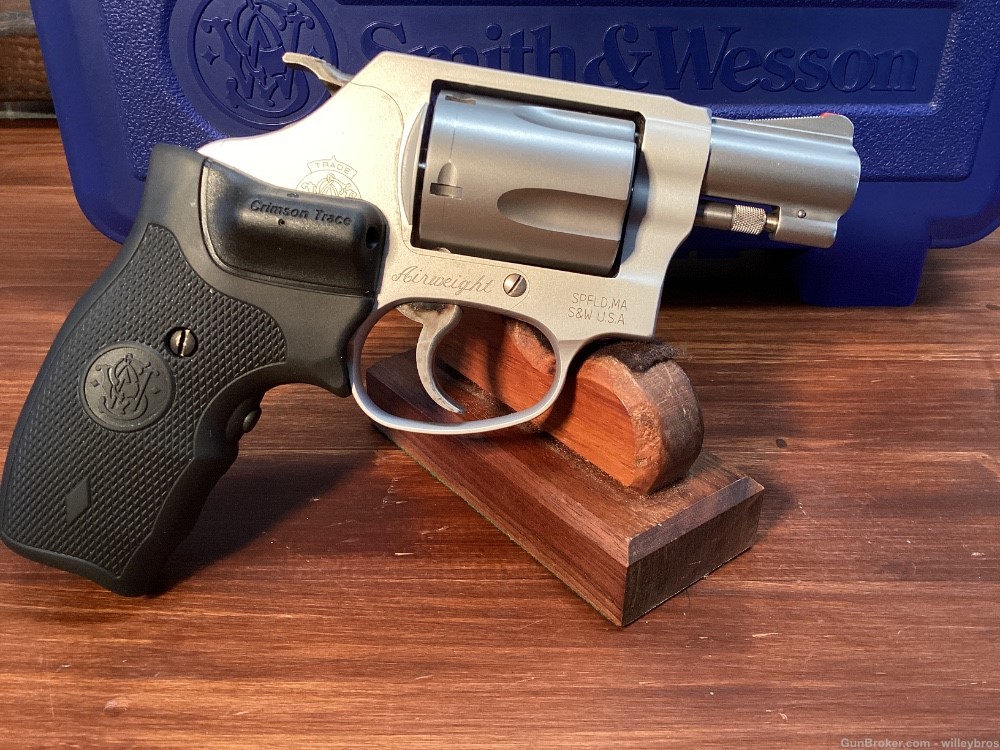 Smith and Wesson 637-2 .38 Spl 2” w/ Case and Laser Grip-img-8