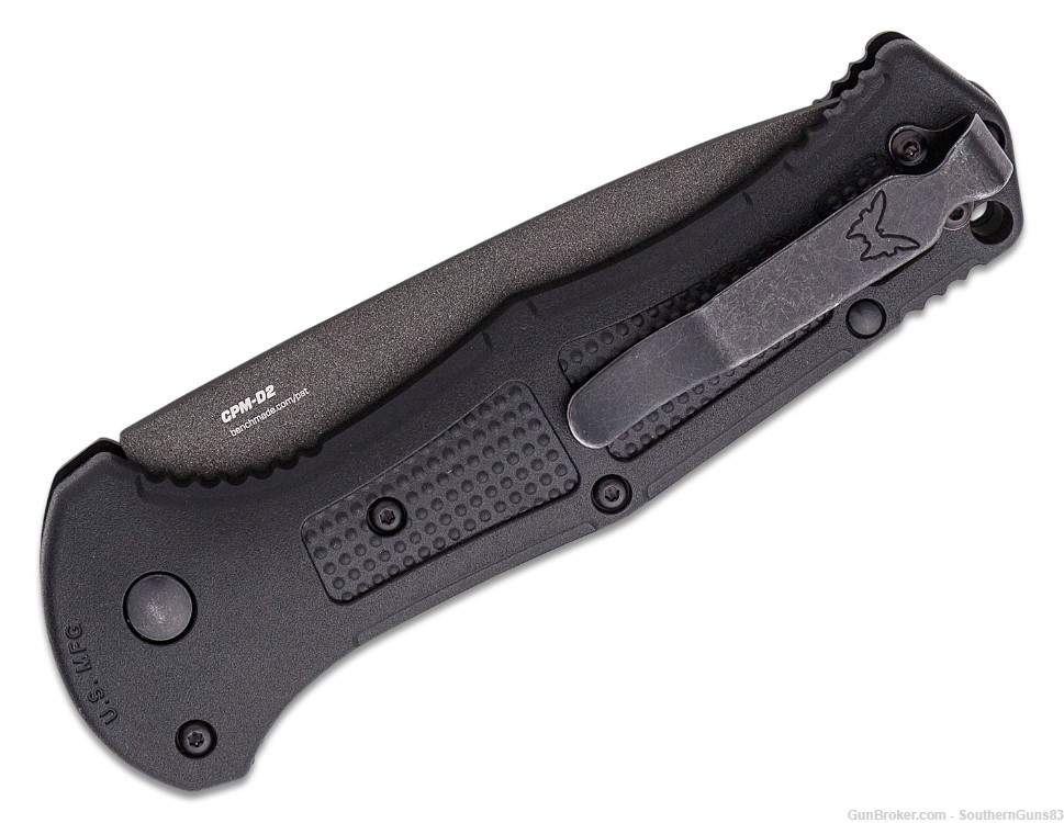 Benchmade 9071SBK Claymore AUTO Knife Cobalt Black Tanto Combo Blade #5-img-2