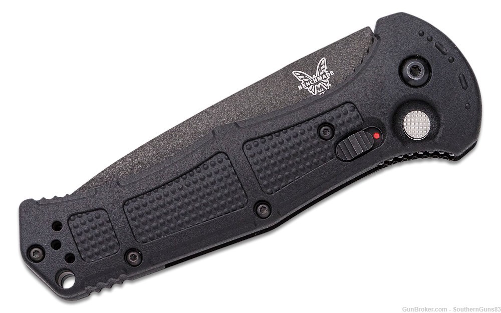 Benchmade 9071SBK Claymore AUTO Knife Cobalt Black Tanto Combo Blade #5-img-3