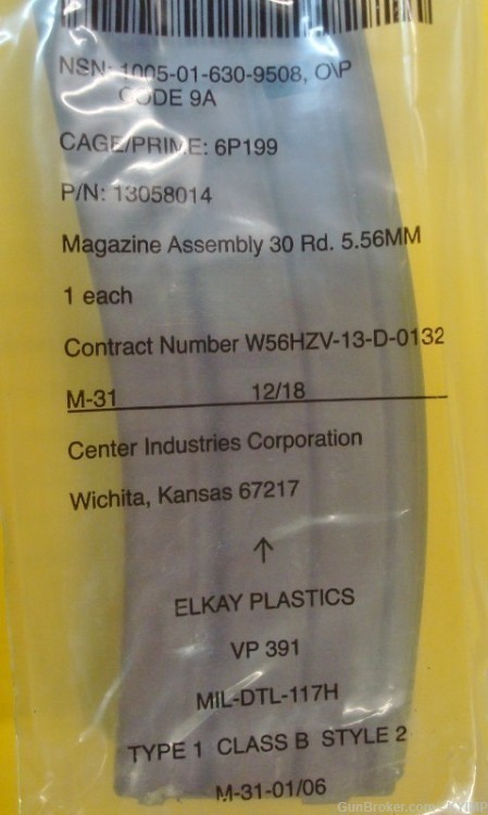 5 Original USGI AR15 NEW 30 round 556 magazine s .223 M855A1 Center Ind M16-img-1