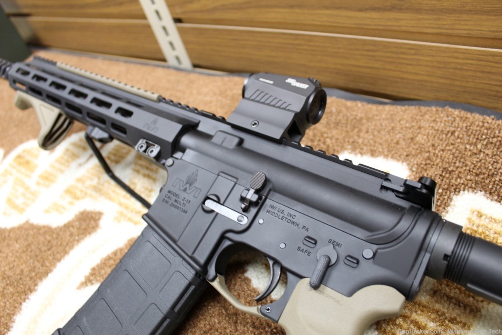 IWI Z15 5.56 Nato Pistol 12 inch barrel.  AR pistol with Sig Sauer Romeo-img-2