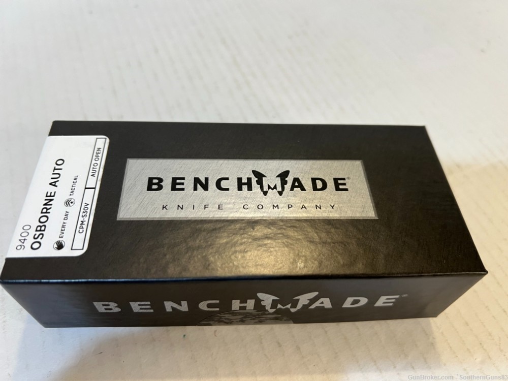 Benchmade 9400 Osborne AUTO Knife, Green Aluminum Handles #13-img-5