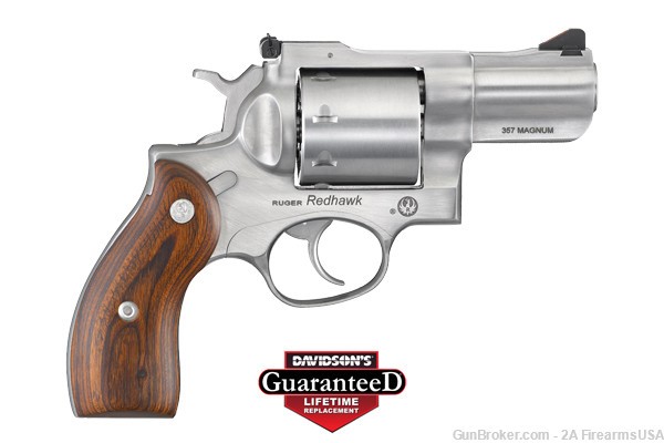 Ruger Redhawk - 357 Mag - 2.75" Barrel - 8 SHOT - Wood Grips-img-0