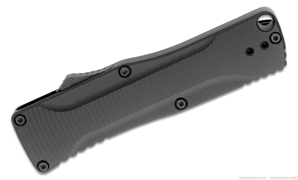 Benchmade 4850 Om OTF AUTO Knife, Black Aluminum Handles #15-img-2