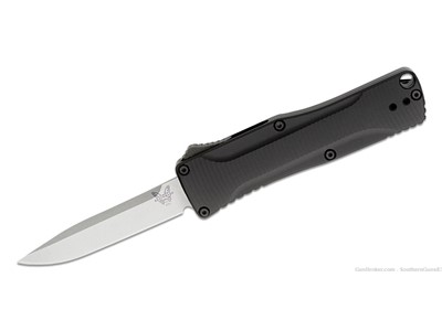 Benchmade 4850 Om OTF AUTO Knife, Black Aluminum Handles #15