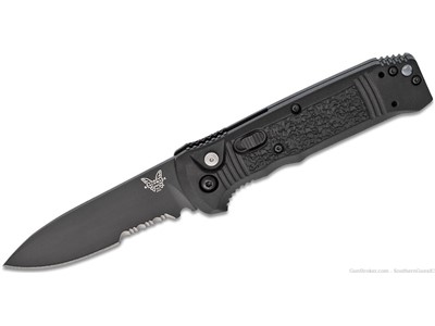 Benchmade Casbah AUTO Folding Knife, Black Textured Grivory Handles #16
