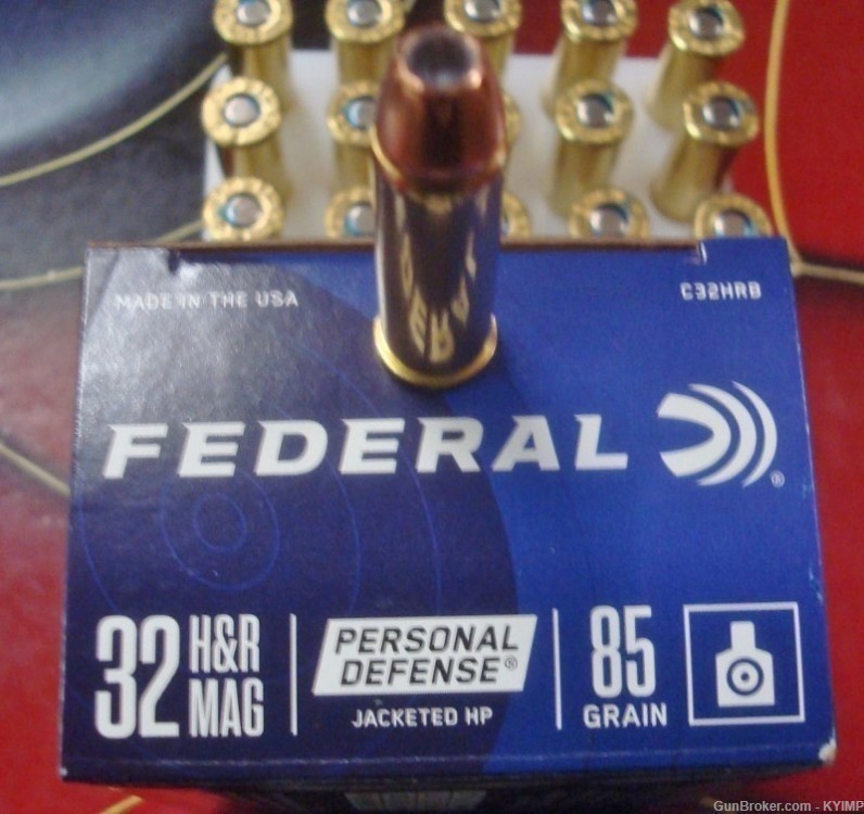 60 Federal 32 H&R Magnum 95 grain JHP C32HRB new ammunition-img-2