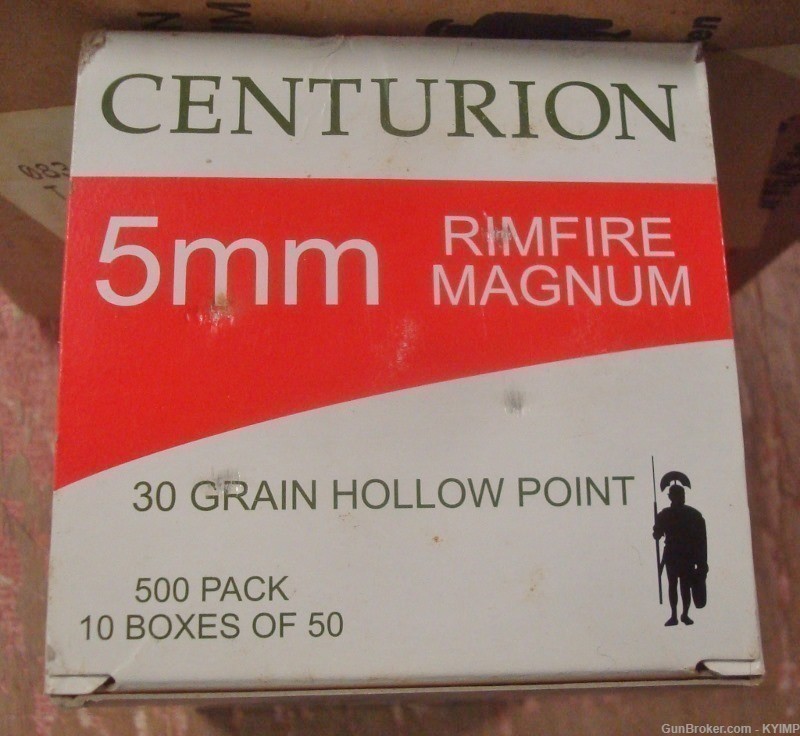 100 Aguila 5mm Rimfire Magnum CENTURION 30 gr JHP 1B222405-img-1