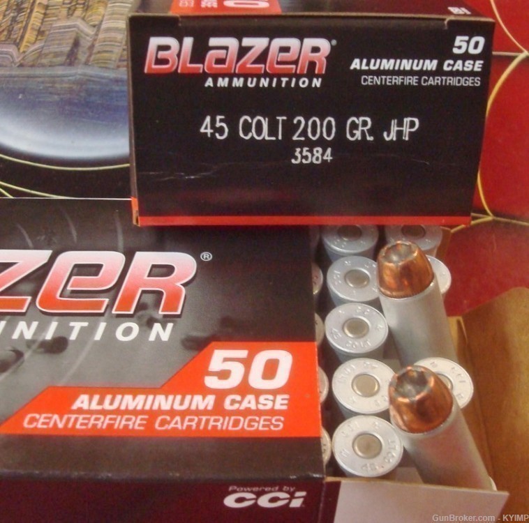 1,000 CCI Blazer 45 Long Colt 200 grain JHP Factory NEW 3584 ammo-img-2